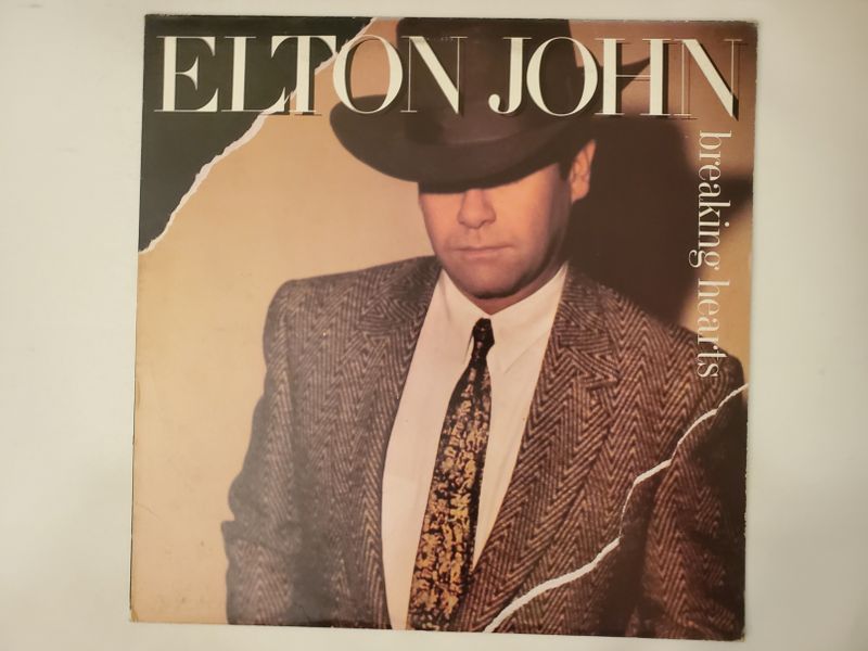 Elton John Breaking Hearts vinyl record